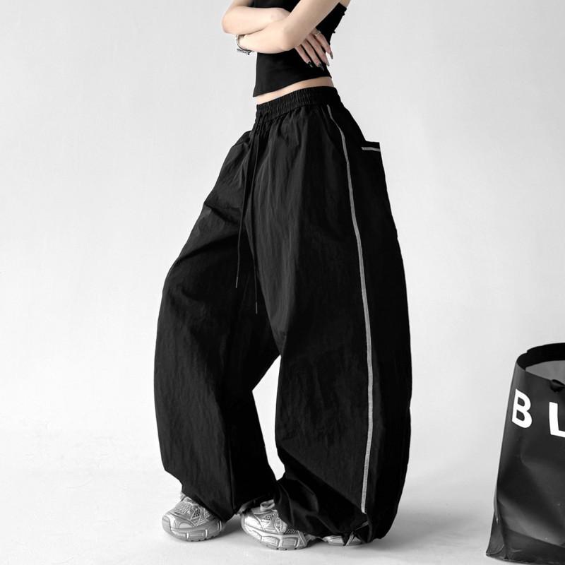 High-Waist Loose Wide-Leg Pants Men Women Quick-Dry Outdoor Trousers 2026 Streetwear