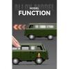 1/18 Russian UAZ TRAVELER BUS Toy Model Off Road Vehicles Alloy Diecast RV Car Models Doors Opened Sound Light Pull Back for Kid