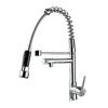 Rozin Matte Black Kitchen Faucet Deck Mounted Mixer Tap 360 Degree Rotation Stream Sprayer Nozzle Kitchen Sink Hot Cold Taps
