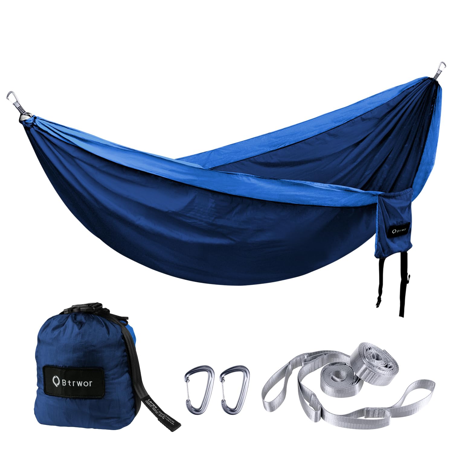 

BTRWOR Lightweight and 250 x 300kg Weight with Adjustable Easy Suitable for Indoor and Outdoor Use Hammock, Portable, Nylon, 100cm, Capacity, Safe,
