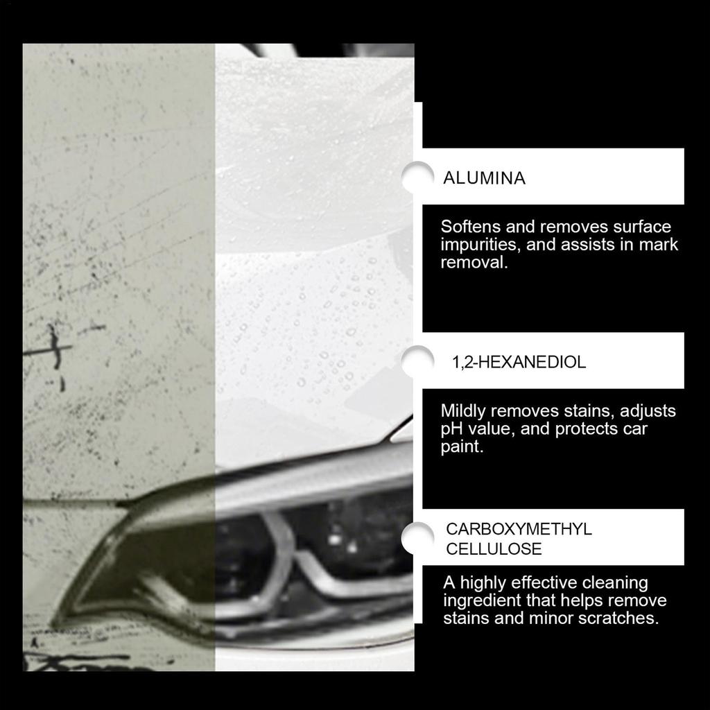 Scratch Remover for Vehicles 100g Polishing Compound with Sponge Car Scratch Repair Kit for Light Oxidation Water Spots Paint