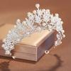 Itacazzo Bridal Headwear Full of Noble Atmosphere Dazzling Silver-colour Ladies' Crown for Wedding
