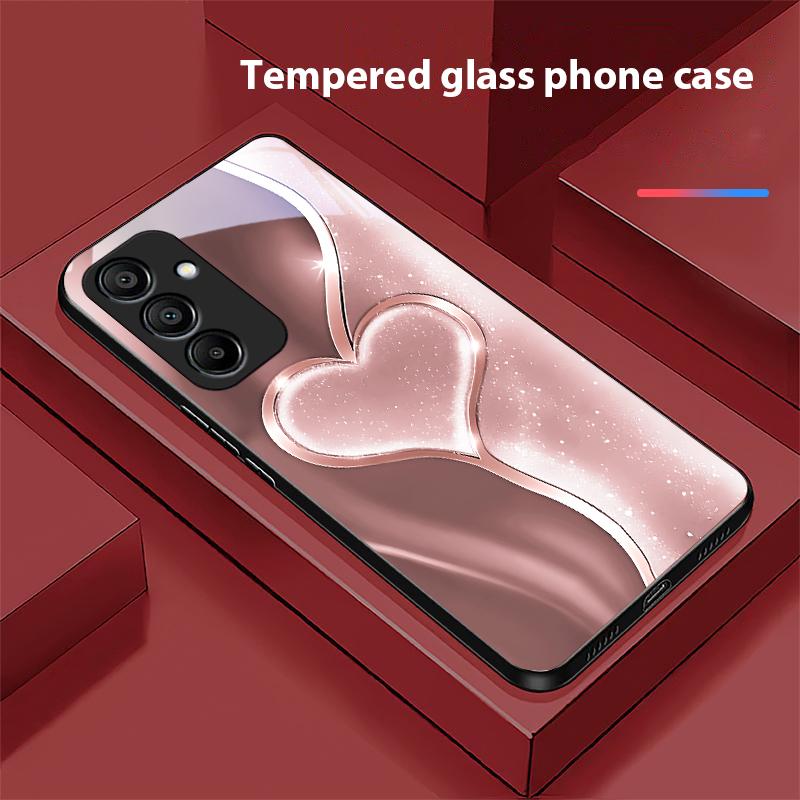 

Постепенная Любовь Большой Для Samsung Galaxy A15 5G 54 4G 51 50 24 35 90 71 12 51 53 52S 80 22 34 Черный Закаленное Стекло Чехол для Телефона For Samsung A52s 5G