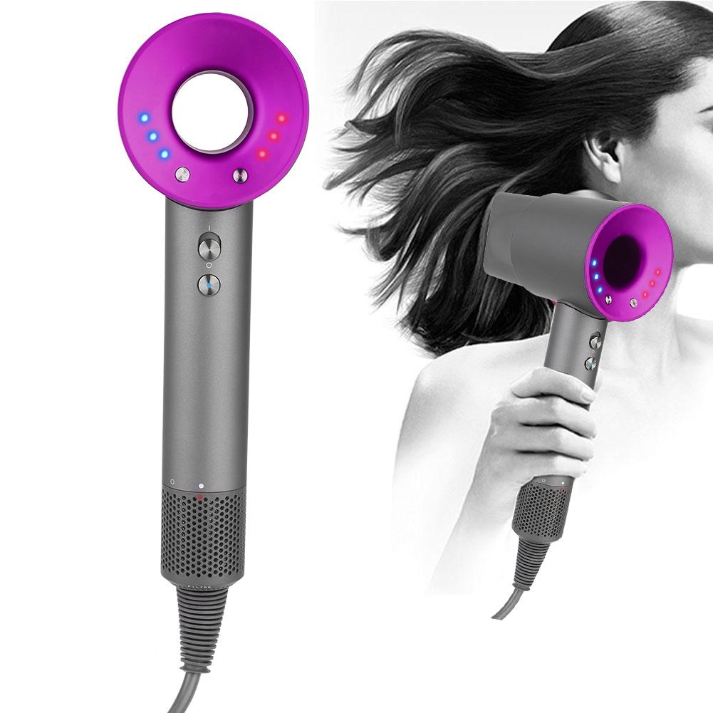 Powerful Electric Hair Dryer Fast Styling Blowing Dryer Hairdressing Tool Purple