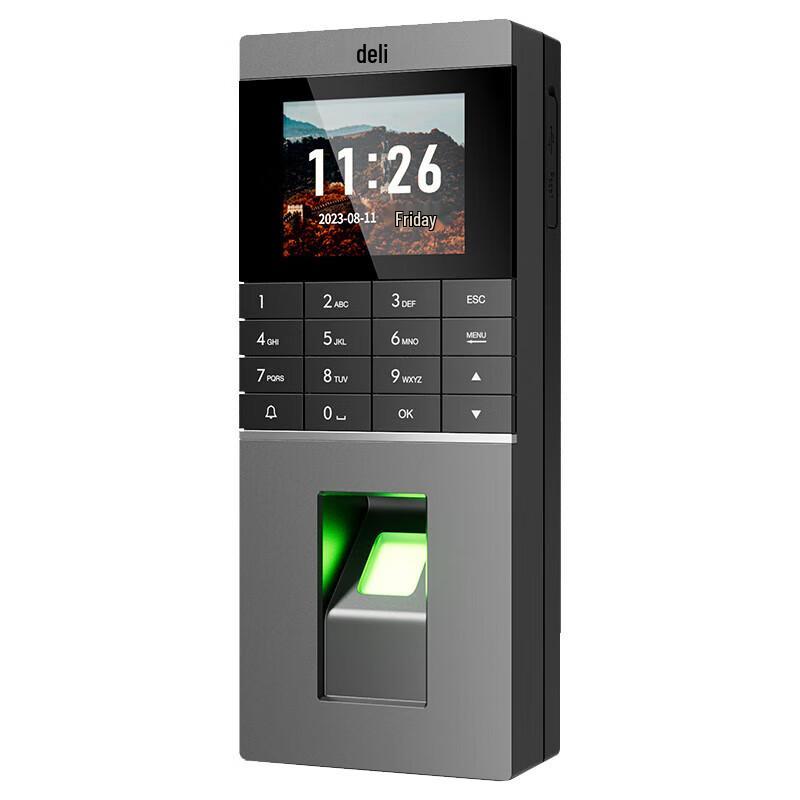 Deli Fingerprint Time Attendance and Access Control System AL201