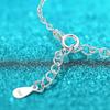 D Color 1 2 3 Carat Moissanite Necklace For Women Six Prong Simulated Diamond Pendant 925 Sterling Silver Wedding Jewelry