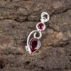 Pink Rubellite Gemstone Jewelry, 925 Solid Silver Pendant, Handmade Everyday Pendant, Bohemian Rubellite Pendant For Grandma Gift