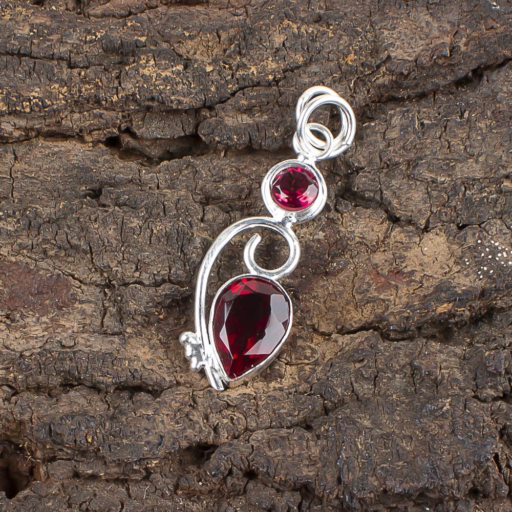 Pink Rubellite Gemstone Jewelry, 925 Solid Silver Pendant, Handmade Everyday Pendant, Bohemian Rubellite Pendant For Grandma Gift