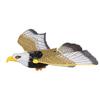 Aquila Giocattolo Elettrica da Appendere al Soffitto Aquila Pappagallo Giocattolo dal Suono Divertente Luce e Musica Senza Batteria Decorazione da Giardino
