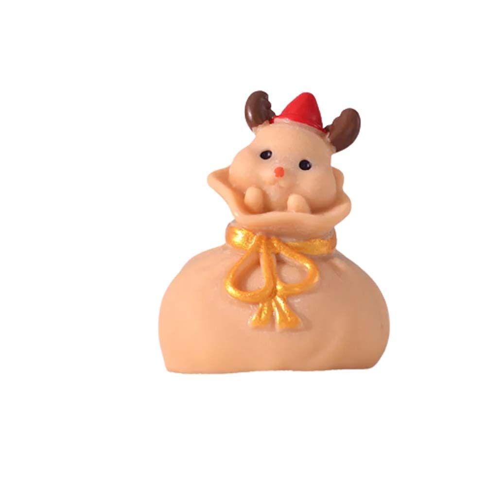 Miniature Snowman Santa Claus Figurine Micro Landscape Christmas Decorations  Birthday Gift