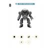 M Building Block Compatible Lego, Manned Mecha Toy Assembly Mecha Splicing Building Block Children'S Educational Intelligence Development