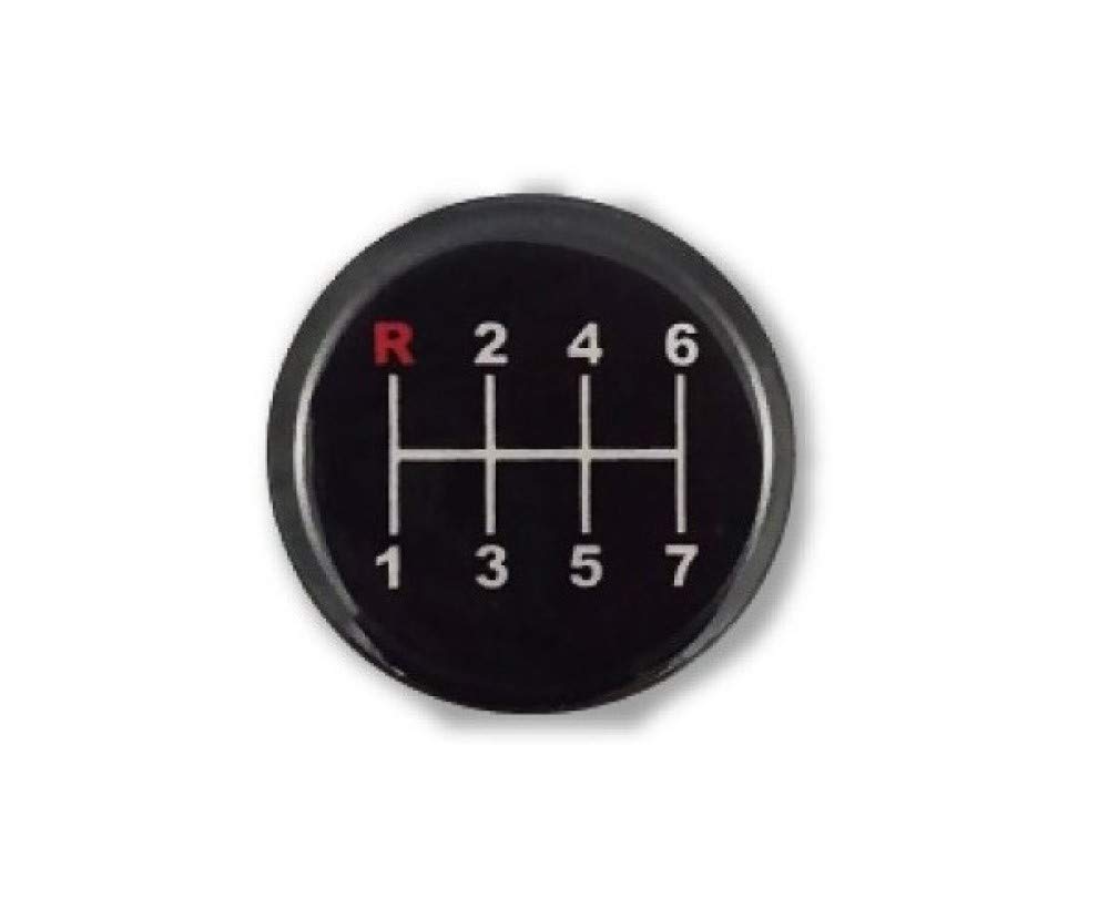 Crystal Shift with Conversion for Fuso Super Hino Isuzu and Quon Knob, Foam, 150mm, Clear/Red, Adapter, Great, Profia, UD, Kuon, (MM75-3103-CLR)