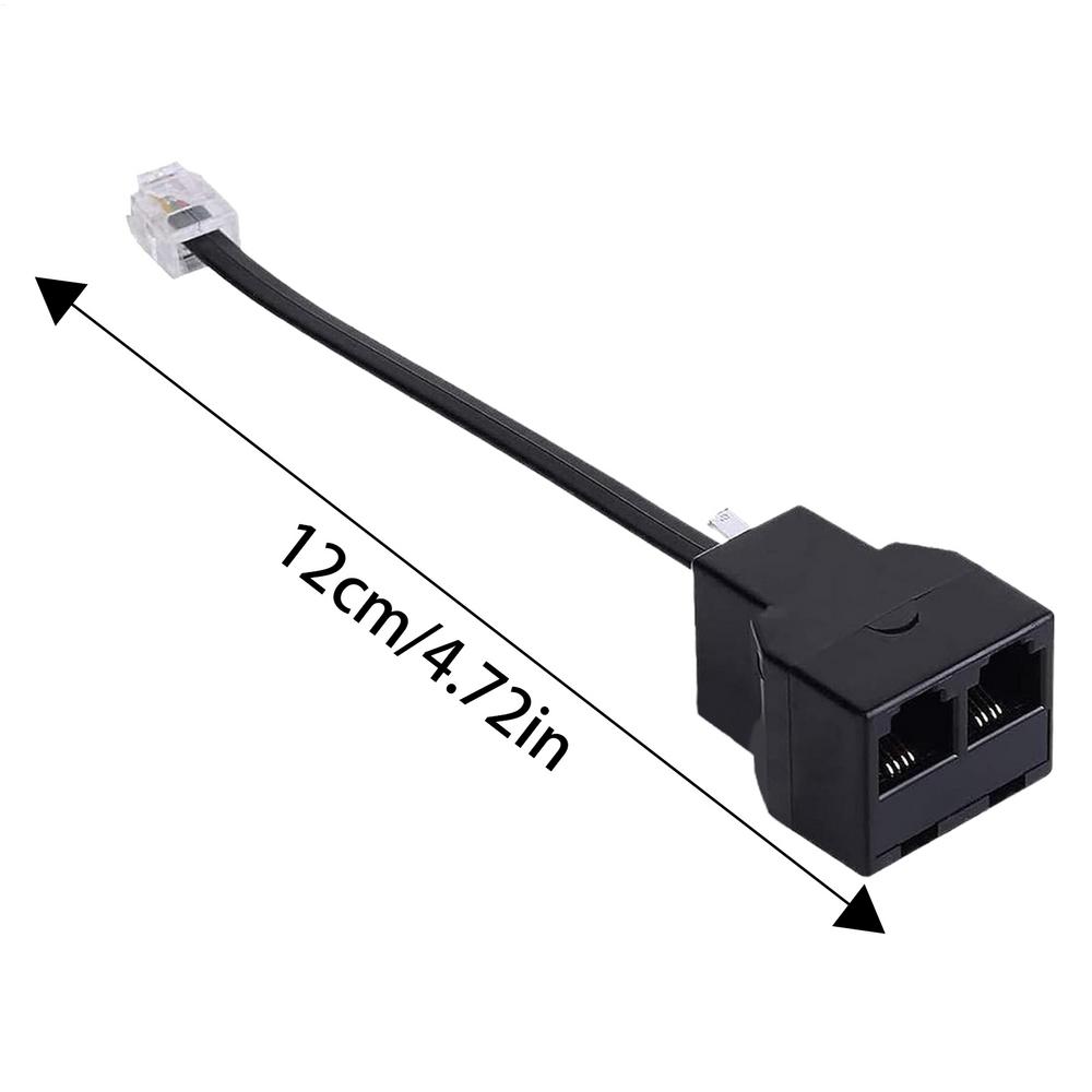 

Адаптер-разветвитель для телефонного шнура, двухсторонний конвертер для телефонного кабеля, адаптер-разветвитель для телефонных проводов для телефона, факсимильного аппарата, модема