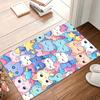 Durable Area Rug Pastel Kawaii Cat Collage Living Room Carpet Washable Rugs for Bedroom Home Decor Carpets for Living Room Gift