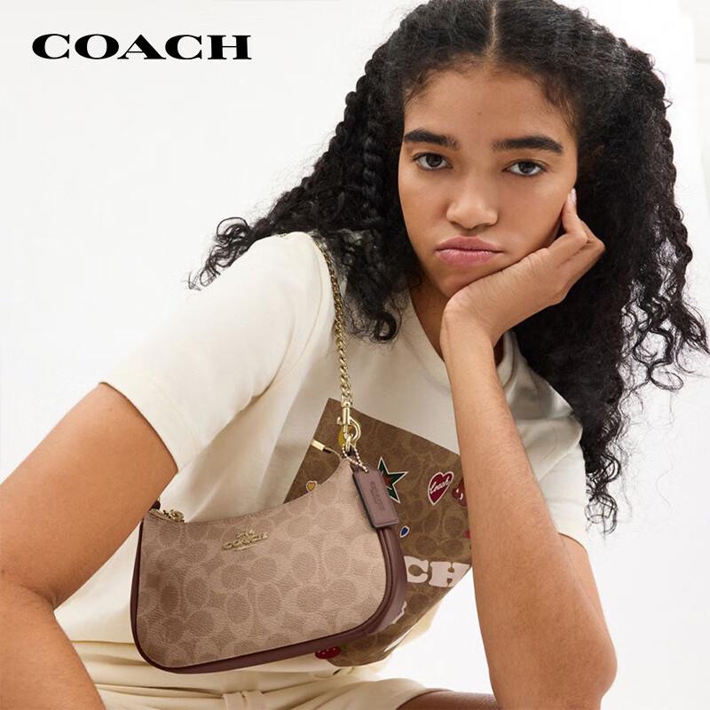 Coach TERI Women's Colorblock Crescent Crossbody Bag