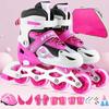 Adjustable PVC Inline Skates with Music Style - Flashing Wheels for Men, Women, and Children