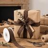 0.98in×10 Yard Solid Satin Ribbons Leopard Print DIY Gift Wrapping Single Face Ribbons Cake Packaging Bridal Bouquets