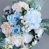 Artificial Rose Bouquets, Bride and Bridesmaid Holding Bouquets for Birthday Wedding Centerpiece Decorations