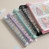 A5 Laser Star Zipper Binder Collect Book Refill Organizer DIY Journal Diary Transparent Kpop Idol Photo Album Kawaii Stationery