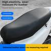 Universal Motorcycle Seat Cover Waterproof PU Leather Elastic Scooter Seat Cushion Protector Anti-Slip Wear-Resistant All-Season
