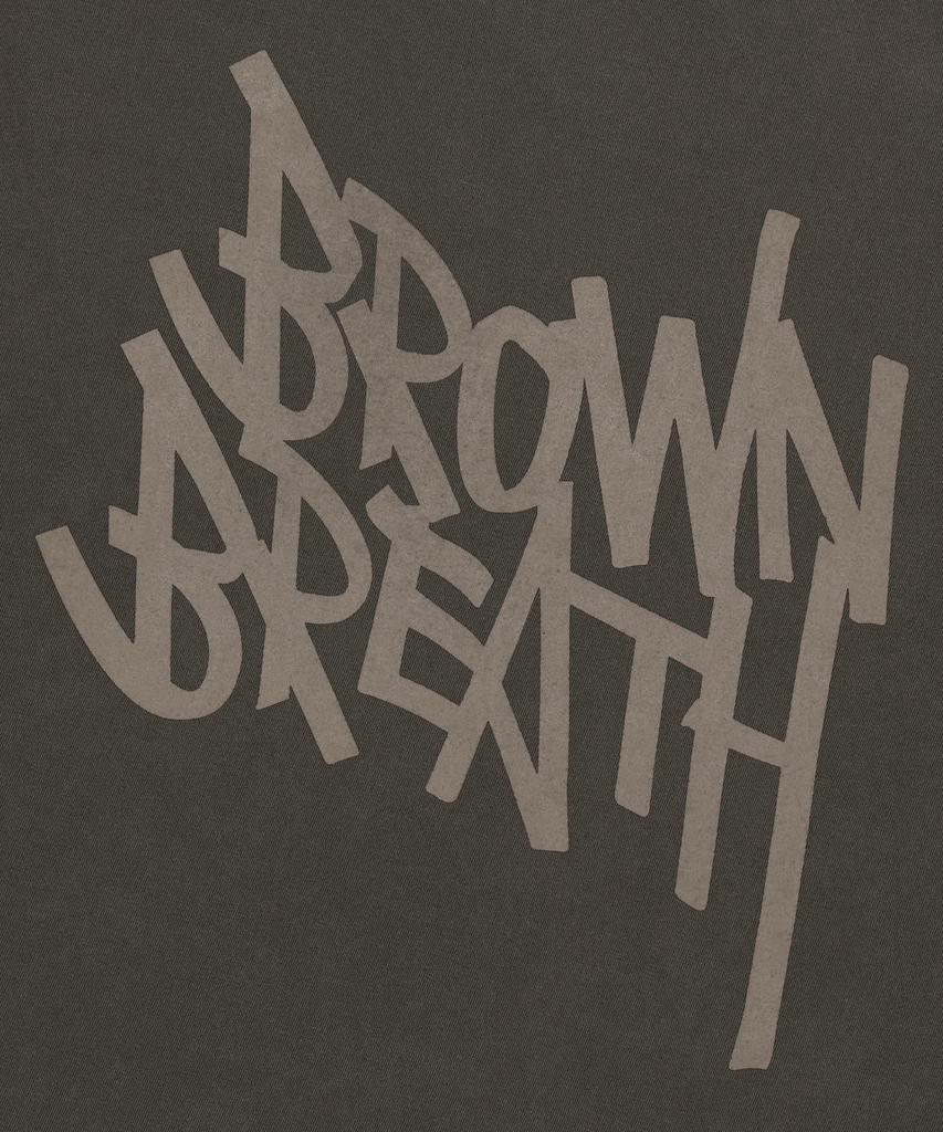 BROWNBREATH Tag Pigment Tee - Brown