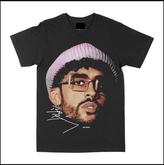 Bad Bunny Big Face T-Shirt – Graphic Tee For Fan S