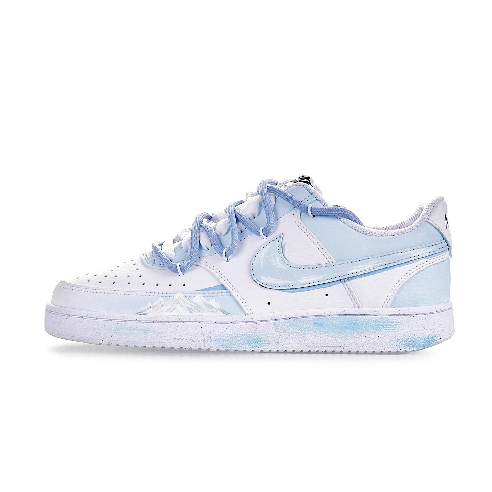 

Nike Court Vision 1 Ice Blue Snowfield Hey!u! Slip Resistant Abrasion Resistant Low top Skateboard Shoes Men s DH2987-101(Team359-) 38.5