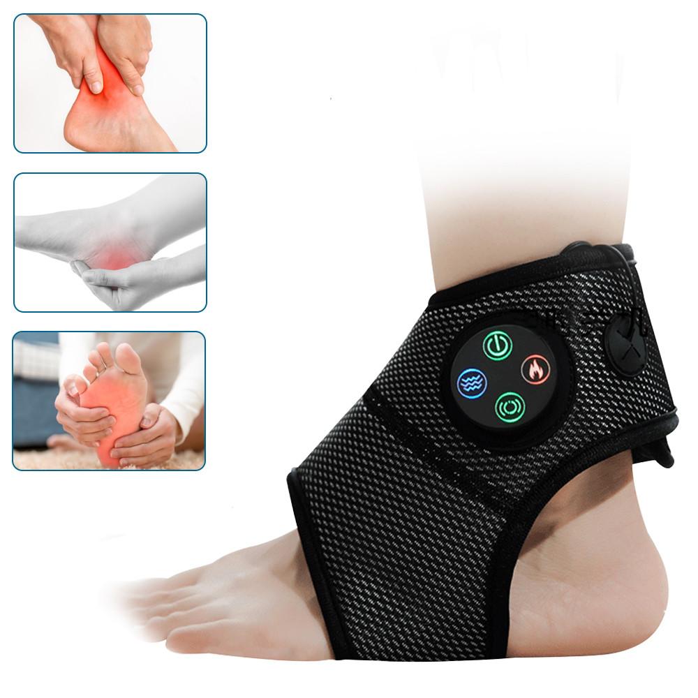 Multifunctional Intelligent Vibration Hot Compress Massager Support Brace Electric Ankle Foot Massager