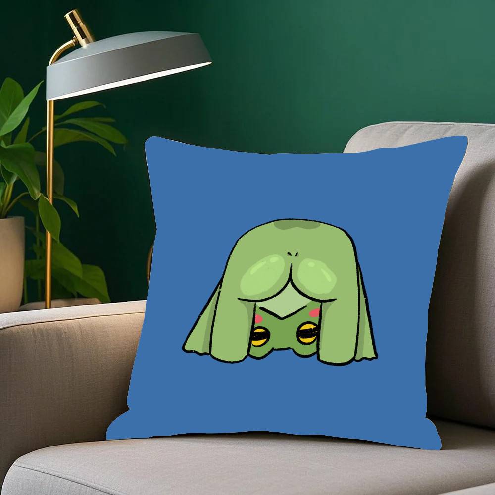 Frog Cartoon Fairy Tale Pillow Case Sofa Cushion Cover Room Home Decoration