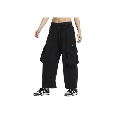 Sportswear Logo Design Straight Leg Knitted Sports Pants Women Pants Black HQ4751-010