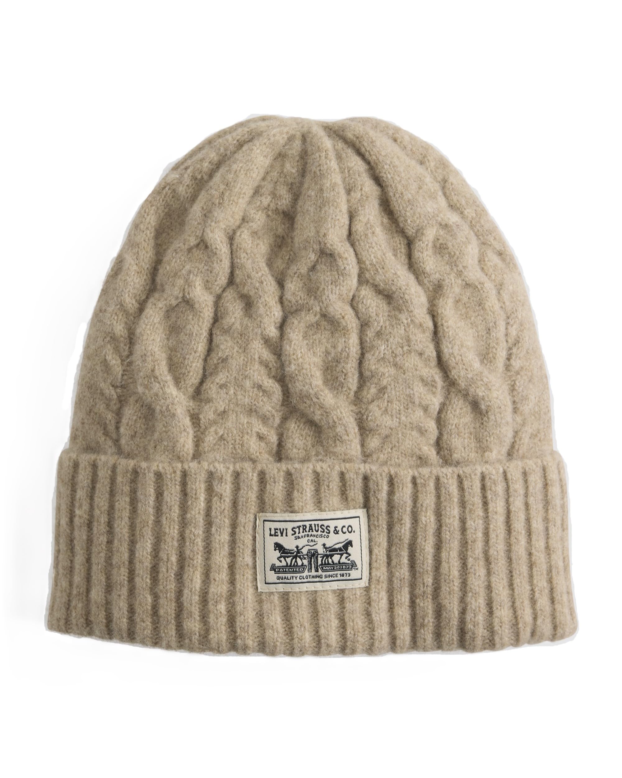 Levi s BACKPATCH Beanie Cable Knit 004D4-0001 US OS