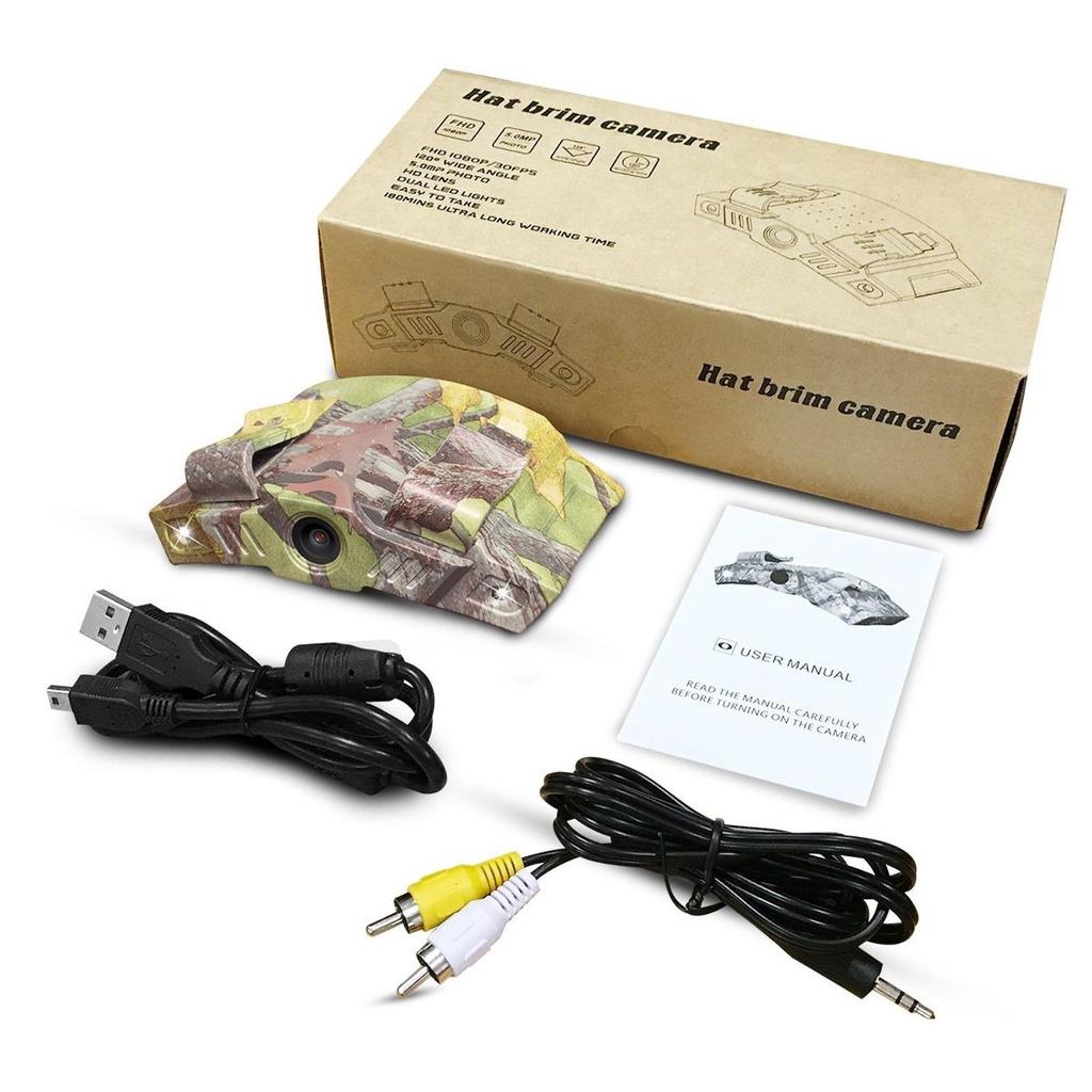 Buy Ultra HD 1080P Hat Brim Camera 120° Wide Angle Lens Outdoor Sport 2