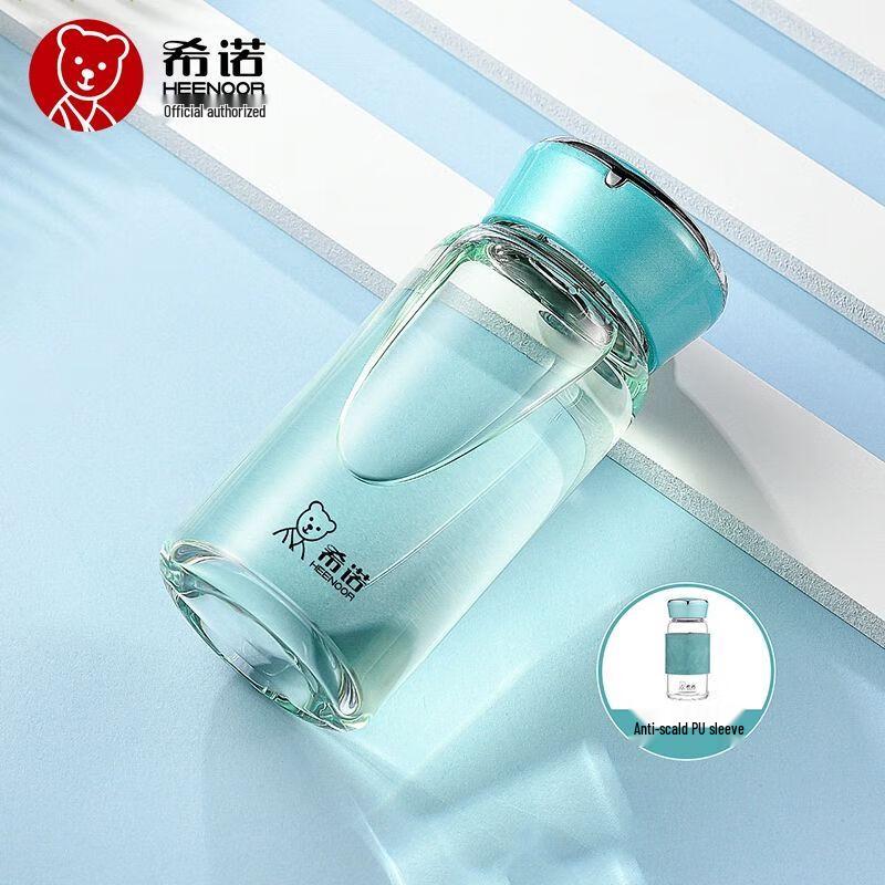 Heenoor Portable Single-Layer Borosilicate Glass Bottle