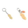 Stylish Peanut Keyring Keychain Pendant Bag Charm Key Jewelry PVC and Alloy Texture Great for Gifting and Collecting