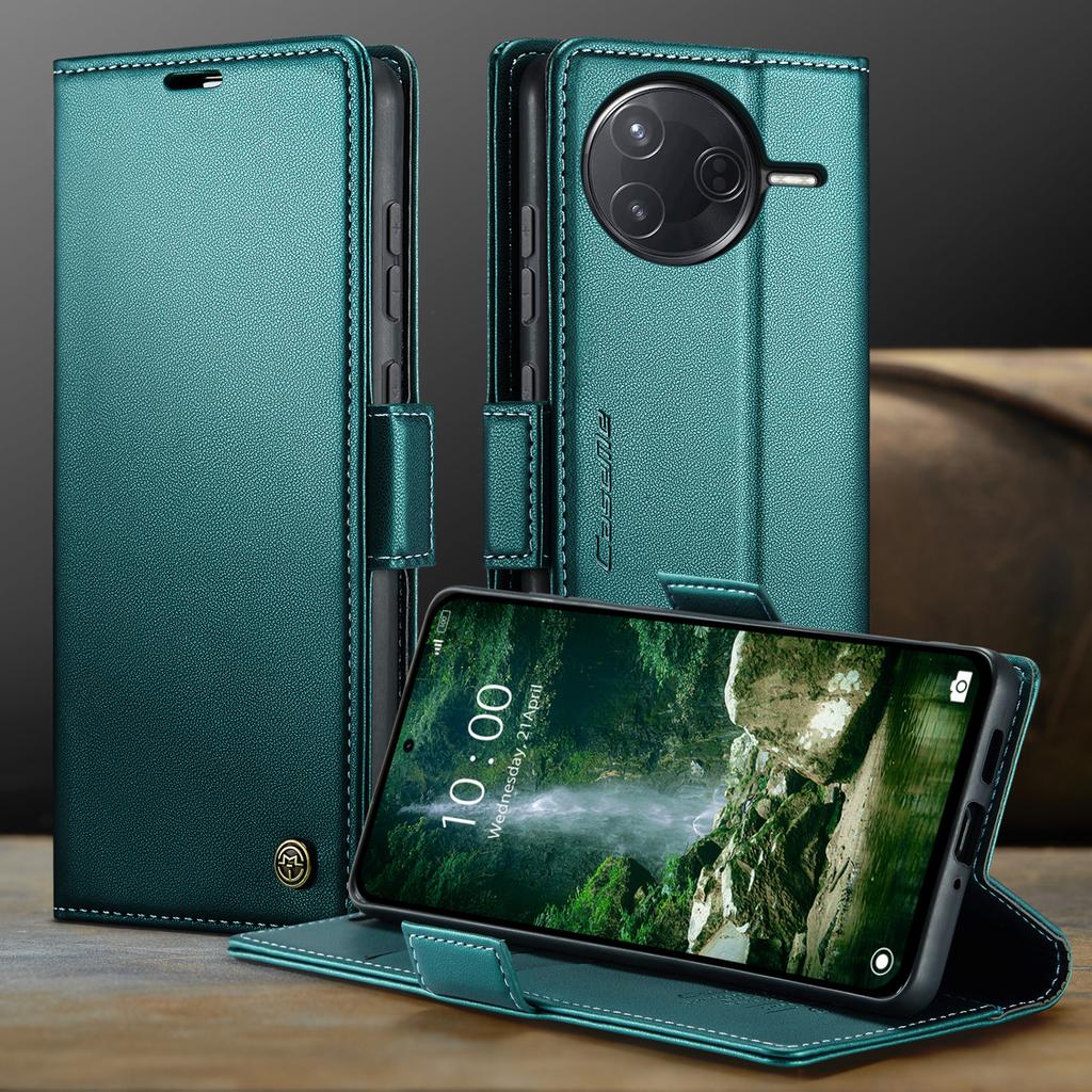 For Xiaomi Poco F7 Ultra 5G/Xiaomi Poco F7 Pro 5G Case CASEME 023 Series RFID Blocking Leather Wallet Stand Phone Cover