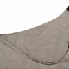 Men T-shirt Large V Neck Thin Solid Color Slim Fit Soft Short Sleeves Mid