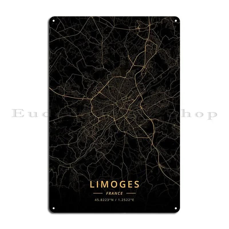 Limoges France Metal Plaque Poster Painting Party Party Club Printing Cinema Tin Sign Poster 20x30cm(7.8x11.8inch)