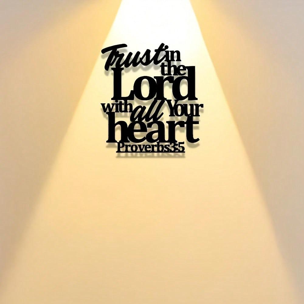 Metal Bible Verse Wall Art Proverbs 35 6 Inspirational Christian Home Decor