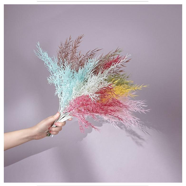 Bamboo Leaf Grass Accessories Mist Artificial Flower Home Decoration Wedding Handheld Flowers Plant Wall Fake Flowers Shooting Props