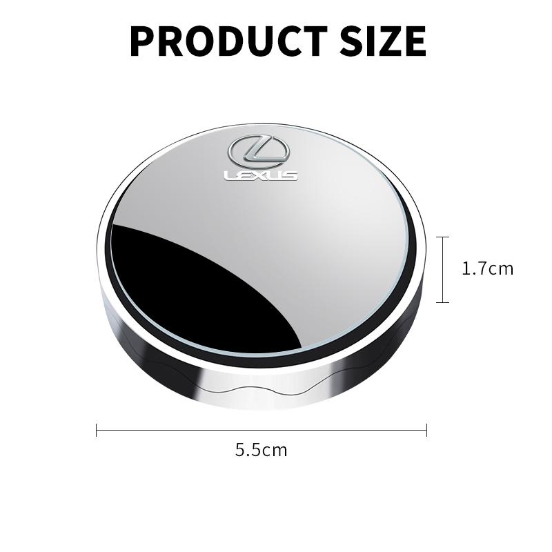 New Car Auxiliary Rearview Mirror Wide-angle 360° Adjustable For Lexus ES