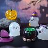 DIY Halloween Ghost Miniatures Pumpkin Ghost Ornament Halloween Luminous Ornament  Party Props