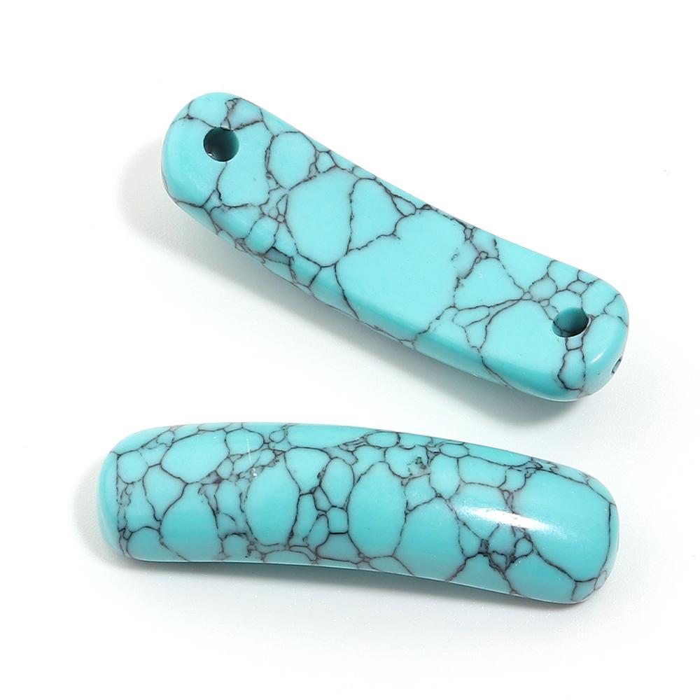 

2pcs Natural Stone Beads Rectangle Agate Lapis Lazuli Amethysts Crystal Loose Beads For DIY Jewelry Making Bracelets Necklace