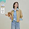 INMAN Cotton False Two-Piece Shirt Collar Jacket