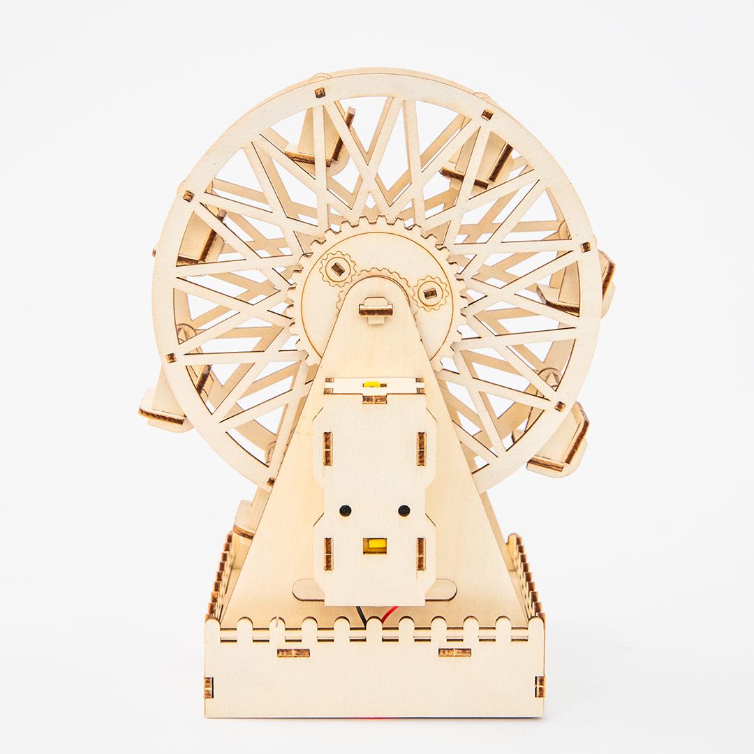 3D Wooden Windmill Building Puzzle - Ancient Structure for Kids