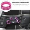 Air Conditioner Headlight Radio Switch Knob Trim Cover For Ford F150 +Purple