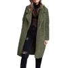 Women's Long-sleeved Warm Plush Jacket With A Lapel