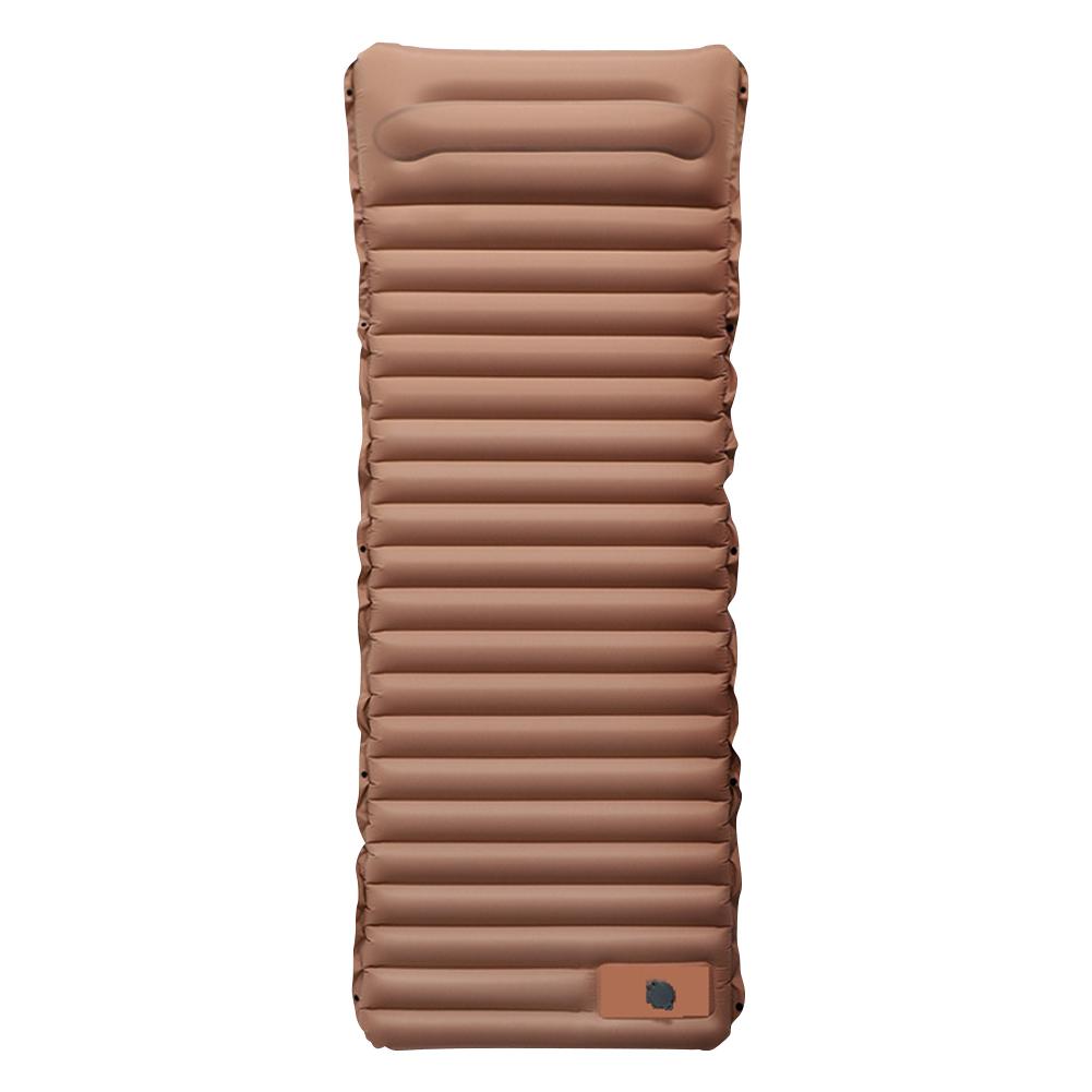 10cm Inflatable Sleeping Mat with Foot Pump & Pillow Camping Air Mattress Waterproof Lightweight Air Cushion for Hiking Trekking