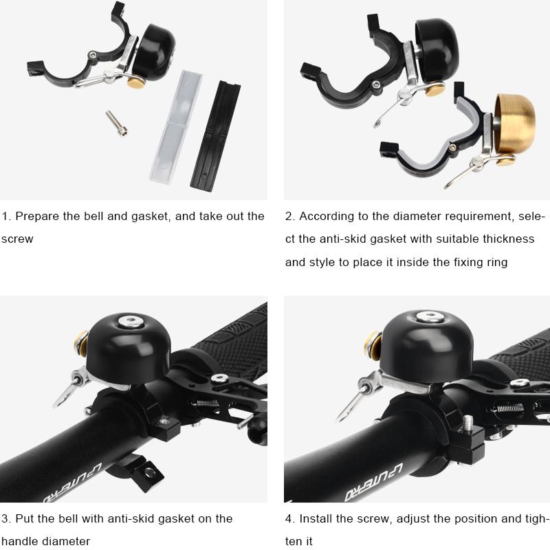 Retro Bicycle Bell Copper Classical Clear Loud Sound MTB Mountain Bike Handlebar Ring Horn Safety Road Cycling Warning Alarm
