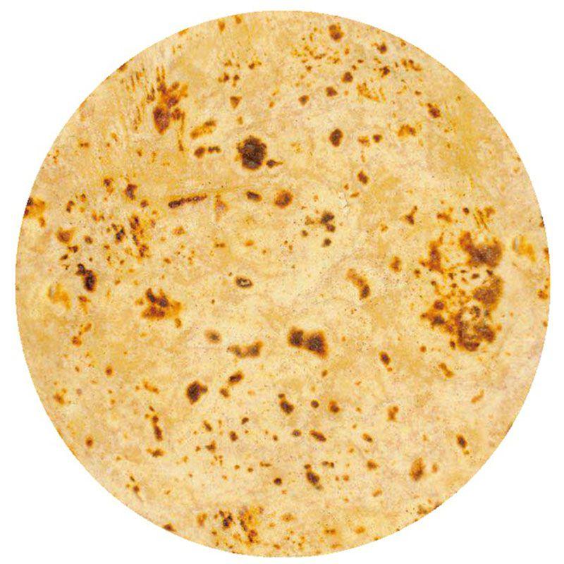 Burrito Round Taco Tortilla Shaped Blanket Soft Floor Wrap Throw Blanket