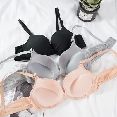 Sexy Push-up BH voor Dames Beugel BH Add Cup BH's Katoen Gevormde Beha Effen Kleur Lingerie Vrouwelijk